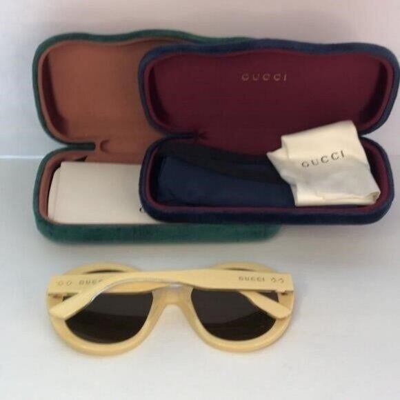 💯 Oginal New GUCCIGG1081S Round-Frame Acetate Sunglasses - Picture 2 of 12